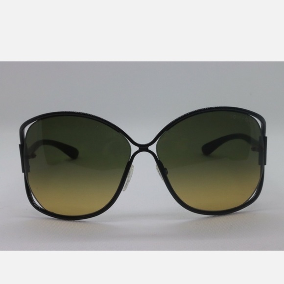 NEW TOM FORD TF 155 01P EMMELINE BLACK GOLD GRADIENT AUTHENTIC SUNGLASSES main image 9